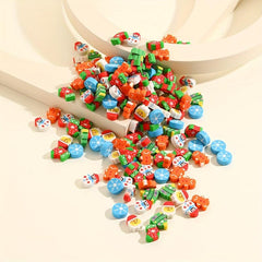 100pcs Christmas Cartoon Eraser Set - Student Prize Stationery