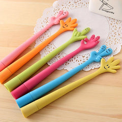 5pcs Cartoon Gesture Ballpoint Pens for Stationery