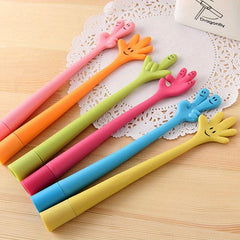 5pcs Cartoon Gesture Ballpoint Pens for Stationery