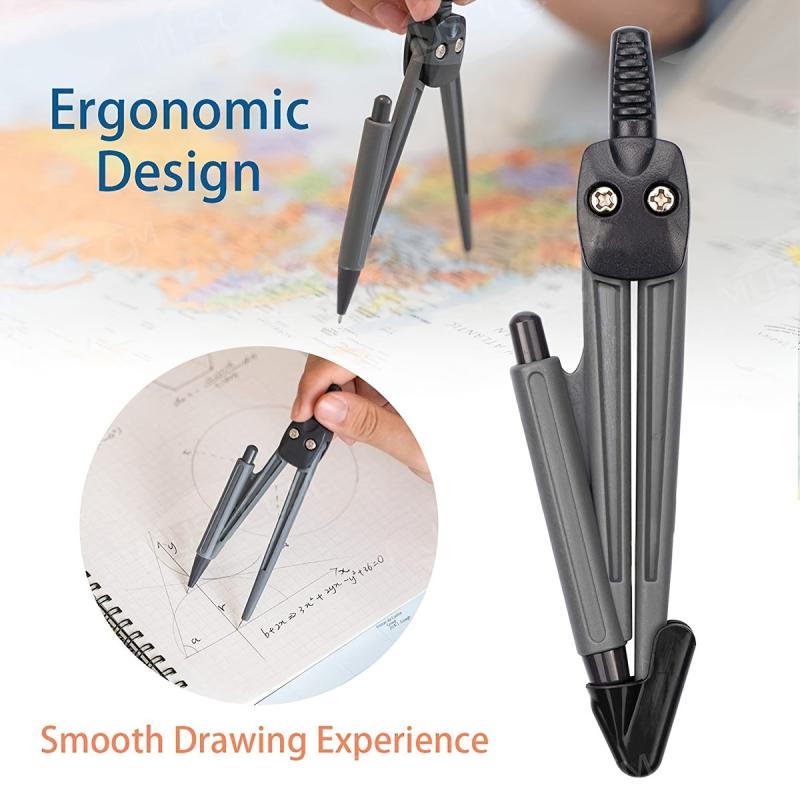 8pcs Compass Ruler Set + 0.7mm Mechanical Pencil