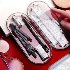 8pcs Compass Ruler Set + 0.7mm Mechanical Pencil