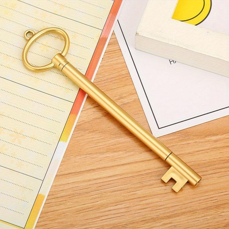 Key Shape 0.5mm Gel Pen Cartoon Learning Office Vintage Signature Pen