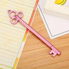 Key Shape 0.5mm Gel Pen Cartoon Learning Office Vintage Signature Pen