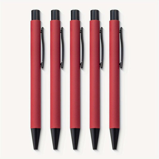 5 Pack Pretty Retractable Ballpoint Pens for Smooth Writing