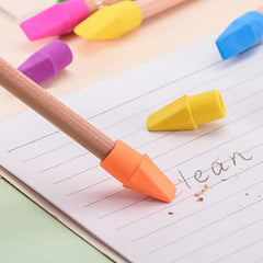 50 Pcs Colorful Pencil Top Erasers for School Office 6 Colors