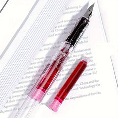 Transparent Fountain Pen Solid, Not Include Ink, Office Student Practice Book