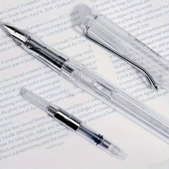 Transparent Fountain Pen Solid, Not Include Ink, Office Student Practice Book