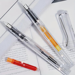 Transparent Fountain Pen Solid, Not Include Ink, Office Student Practice Book