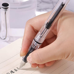 Transparent Fountain Pen Solid, Not Include Ink, Office Student Practice Book