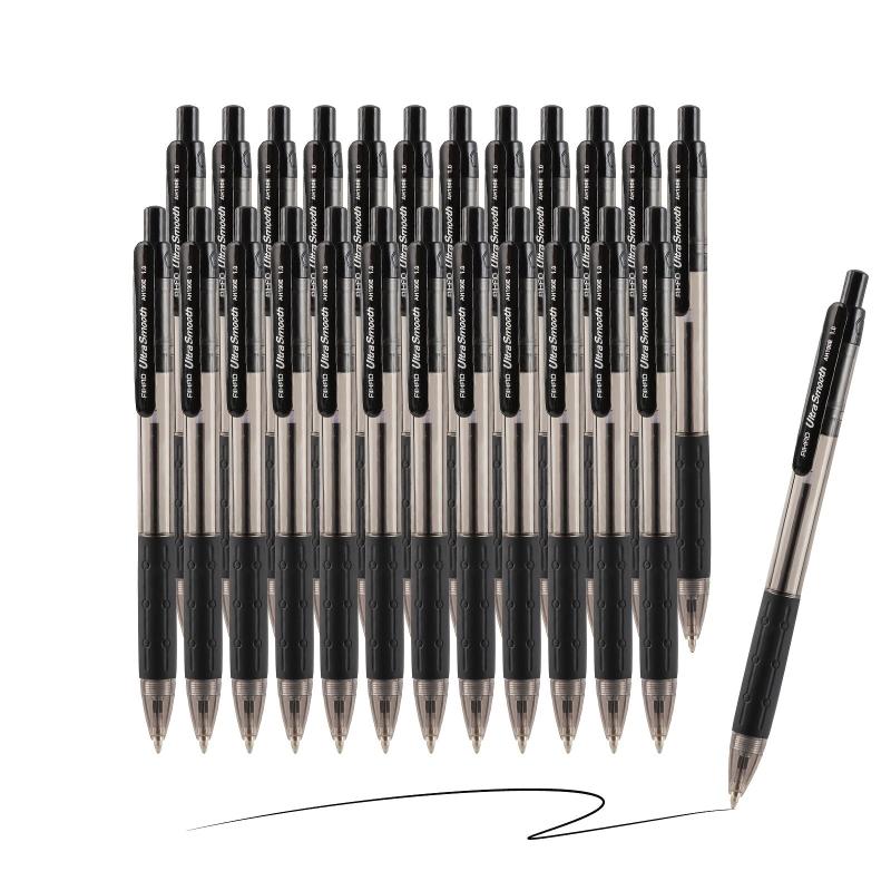 AIHAO Retractable Ballpoint Pens Ink Medium Point 1 0mm 24 Pack