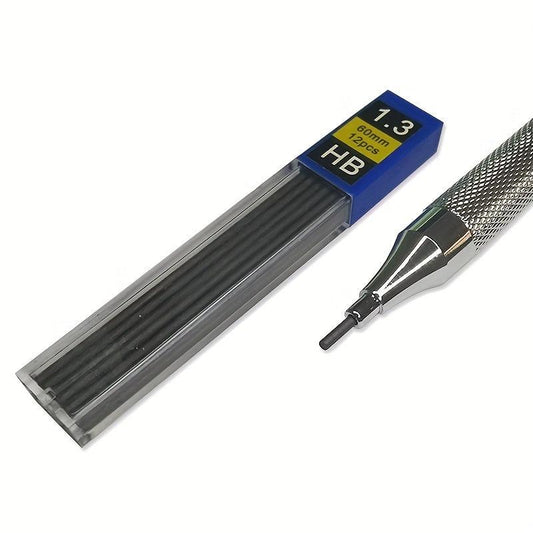 4pcs Mechanical Pencil Set 0.5-2.0mm Office School Writing Art Metal Automatic