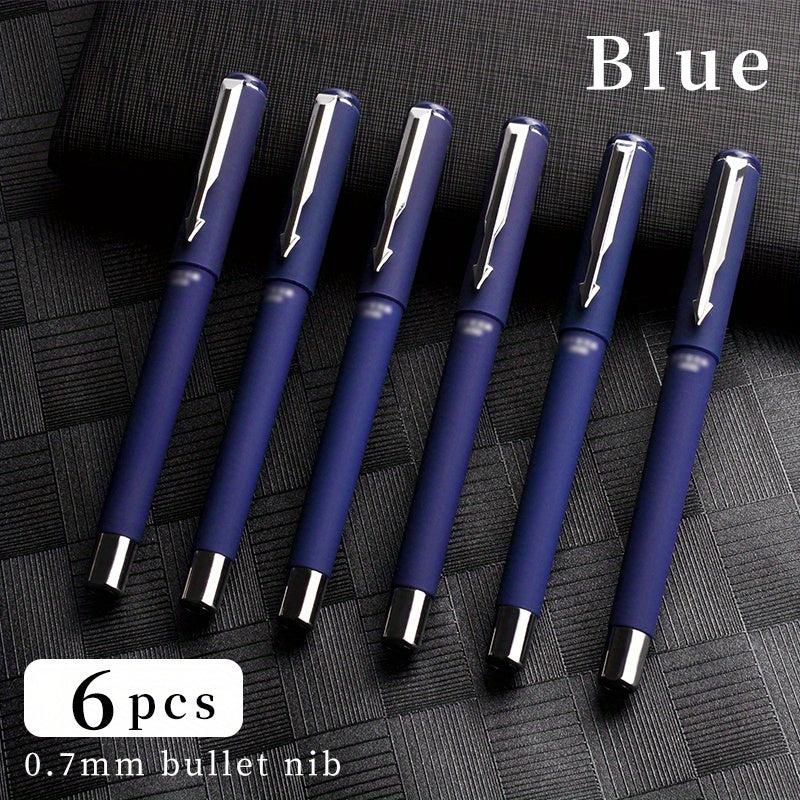 Rollerball Pen Bullet Tip 0.7mm 12 Pcs Titanium Steel Ballpoint Pen