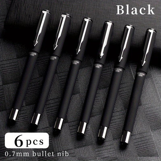 Rollerball Pen Bullet Tip 0.7mm 12 Pcs Titanium Steel Ballpoint Pen