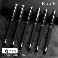 Rollerball Pen Bullet Tip 0.7mm 12 Pcs Titanium Steel Ballpoint Pen