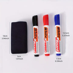3pcs Erasable Whiteboard Marker Set