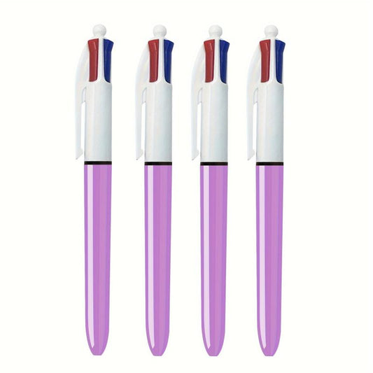 DORESS 4 Count Pack Ballpoint Pens Medium Point 1.0mm 4 Colors