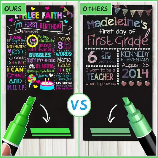 12 Liquid Chalk Markers Set - Creative Potential Unleashed!