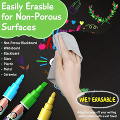12 Liquid Chalk Markers Set - Creative Potential Unleashed!