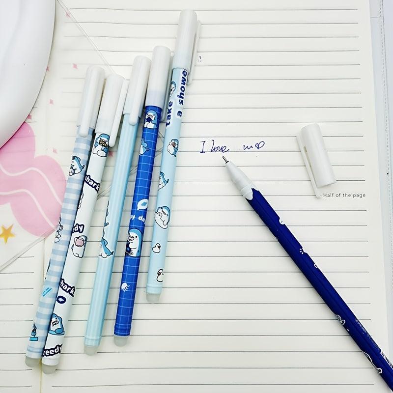 6pcs Style Gel Pen Shark 0 5mm Erasable Pen