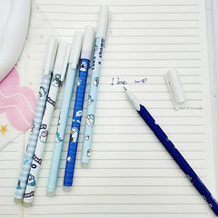 6pcs Style Gel Pen Shark 0 5mm Erasable Pen