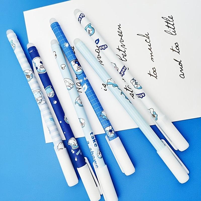 6pcs Style Gel Pen Shark 0 5mm Erasable Pen