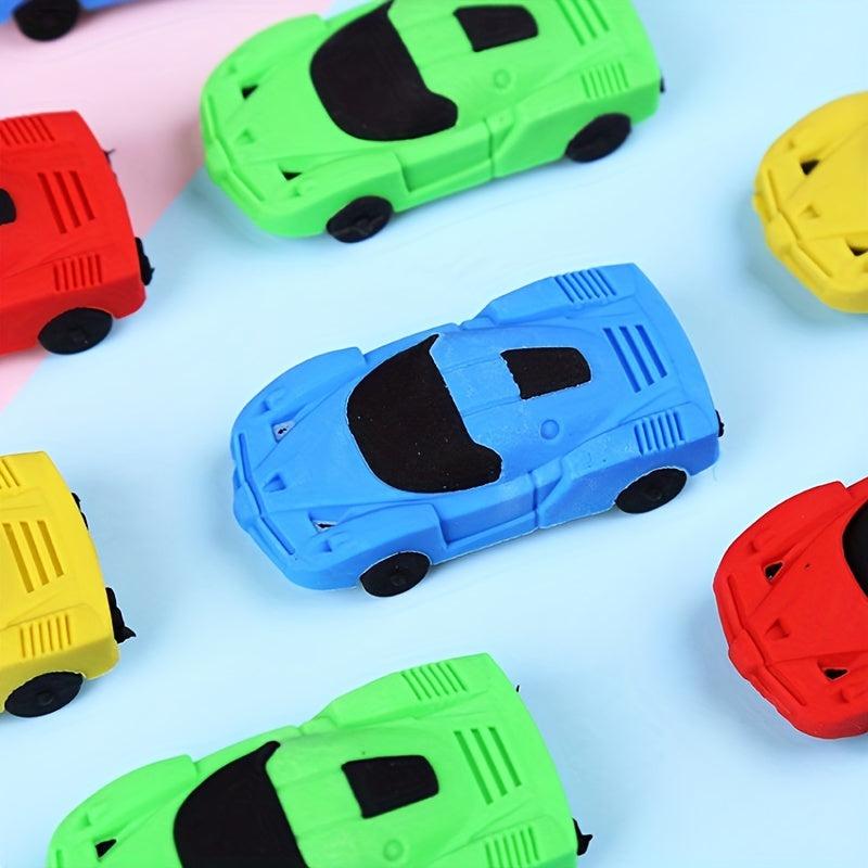 Creative Cartoon Racing Car Eraser for Students