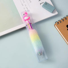Rainbow Fluffy Ballpoint Multiple Colour Funny Rollerball Pens