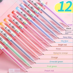 12 Pack Colored Pens Set Office Study Note-taking