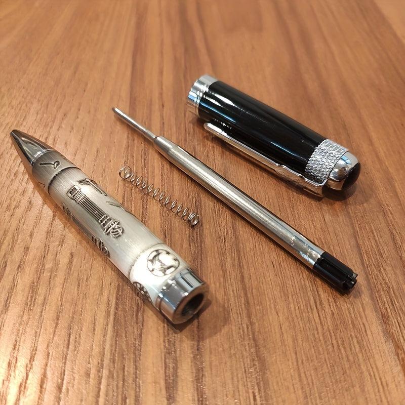 Masonic Symbols Silver Ballpoint Pen Clip