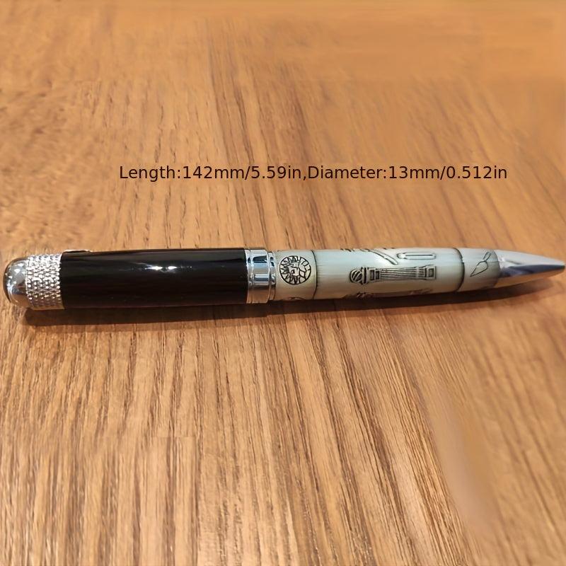 Masonic Symbols Silver Ballpoint Pen Clip