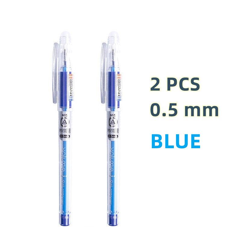 0.5mm Erasable Gel Bullet Pen w/ Rubber Holder - Office & School Supplies