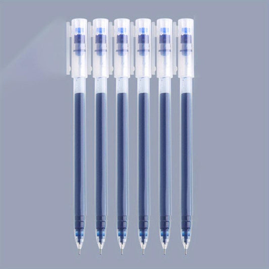 6pcs/10pcs Large Capacity 0.5mm Needle Tube Gel Pen for Students Office Writing