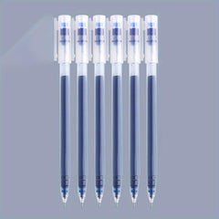 6pcs/10pcs Large Capacity 0.5mm Needle Tube Gel Pen for Students Office Writing