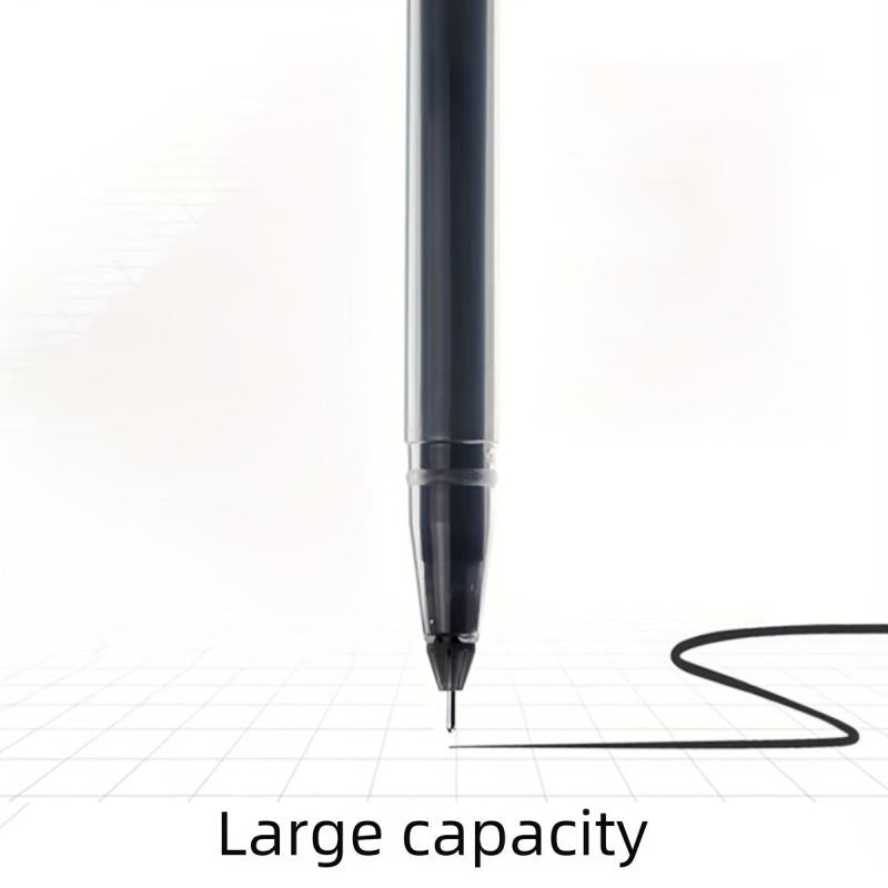 6pcs/10pcs Large Capacity 0.5mm Needle Tube Gel Pen for Students Office Writing