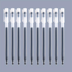 6pcs/10pcs Large Capacity 0.5mm Needle Tube Gel Pen for Students Office Writing
