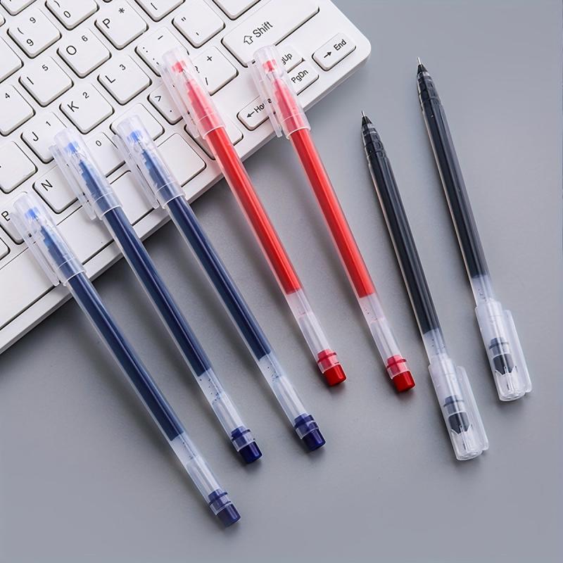 6pcs/10pcs Large Capacity 0.5mm Needle Tube Gel Pen for Students Office Writing