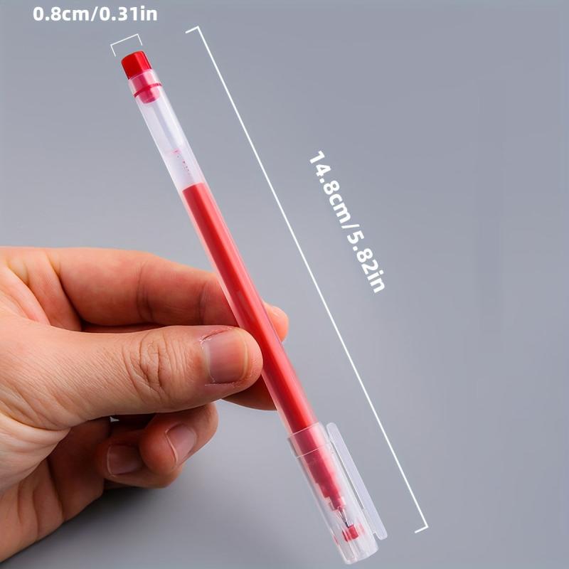 6pcs/10pcs Large Capacity 0.5mm Needle Tube Gel Pen for Students Office Writing