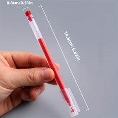 6pcs/10pcs Large Capacity 0.5mm Needle Tube Gel Pen for Students Office Writing
