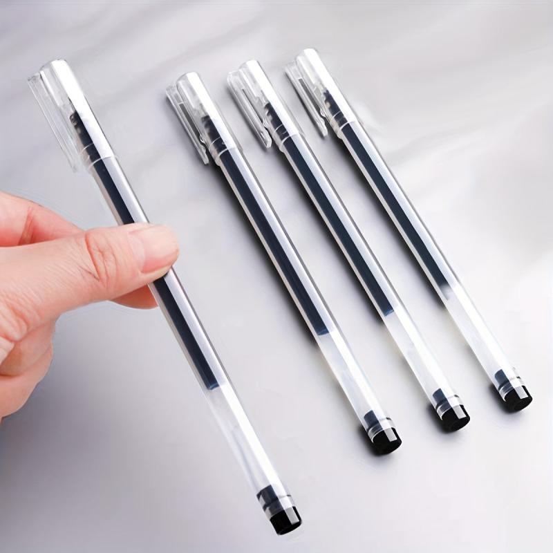 6pcs/10pcs Large Capacity 0.5mm Needle Tube Gel Pen for Students Office Writing