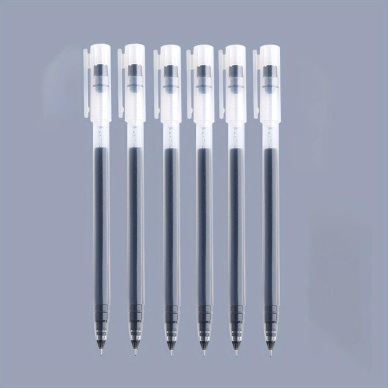 6pcs/10pcs Large Capacity 0.5mm Needle Tube Gel Pen for Students Office Writing
