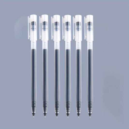 6pcs/10pcs Large Capacity 0.5mm Needle Tube Gel Pen for Students Office Writing
