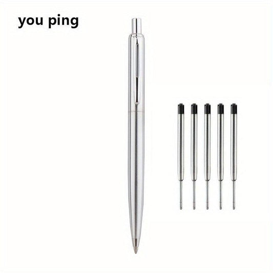 Classic Metal Ball point Pen Retractable Pen School Office Writing