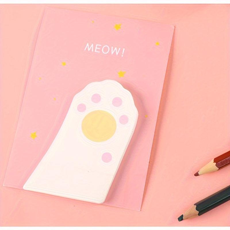 Pink Cat Claw Sticky Notes 3D Memo Pad Office Notes