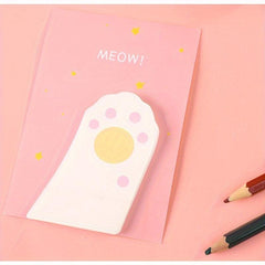 Pink Cat Claw Sticky Notes 3D Memo Pad Office Notes