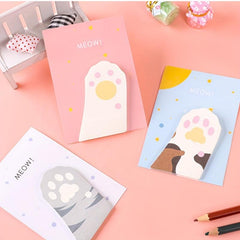 Pink Cat Claw Sticky Notes 3D Memo Pad Office Notes
