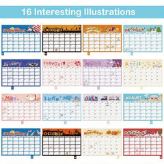 Small Desk Calendar Standing Decor Desktop Schedule Calendar