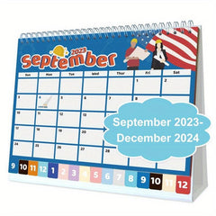 Small Desk Calendar Standing Decor Desktop Schedule Calendar