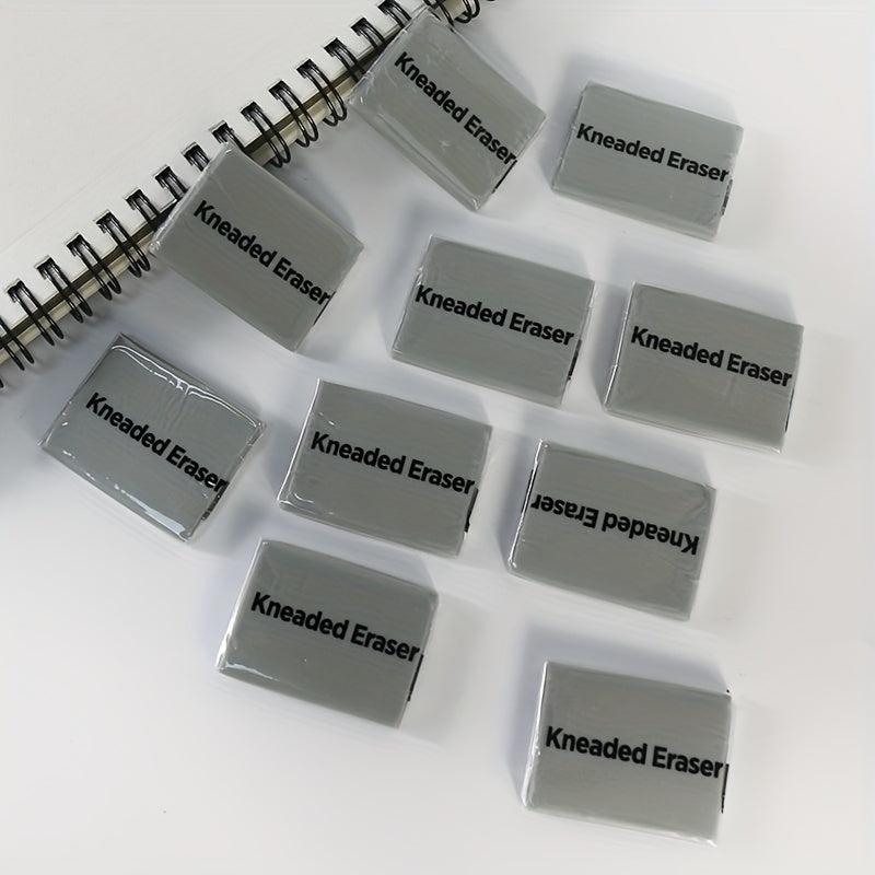 10 Pack Art Sketch Pencil Pastel Eraser Kneaded Drawing Tools Gray