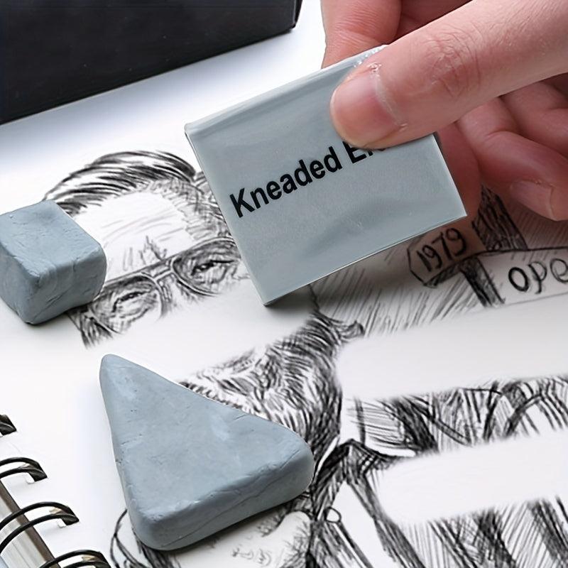 10 Pack Art Sketch Pencil Pastel Eraser Kneaded Drawing Tools Gray