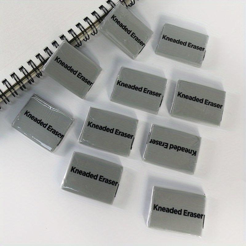 10 Pack Art Sketch Pencil Pastel Eraser Kneaded Drawing Tools Gray